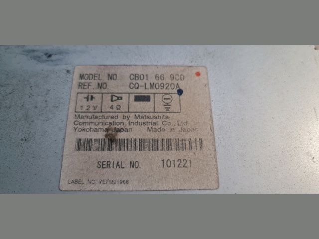 bontott MAZDA PREMACY Rádió / CD