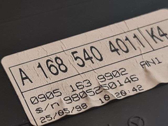 bontott MERCEDES-BENZ A-CLASS Kilométeróra