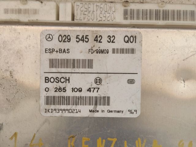 bontott MERCEDES-BENZ A-CLASS Kipörgésgátló Elektronika