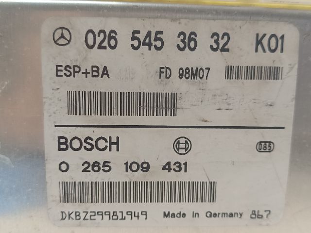 bontott MERCEDES-BENZ A-CLASS Menetstabilizátor Elektronika