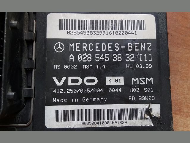 bontott MERCEDES-BENZ A-CLASS Motorvezérlő