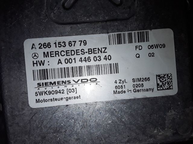 bontott MERCEDES-BENZ A-CLASS Motorvezérlő