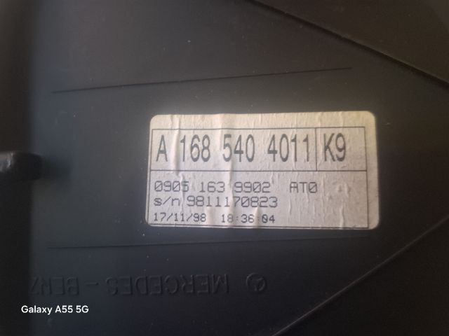 bontott MERCEDES-BENZ A-CLASS Kilométeróra