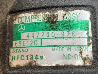 bontott MERCEDES-BENZ A-CLASS Klímakompresszor