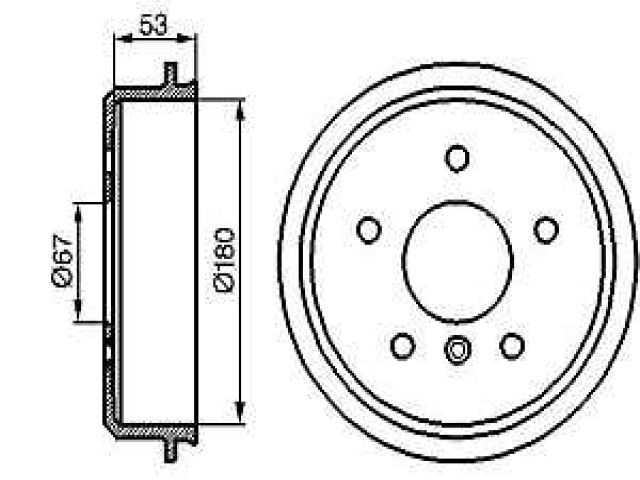 bontott MERCEDES-BENZ A-CLASS Hátsó Fékdob