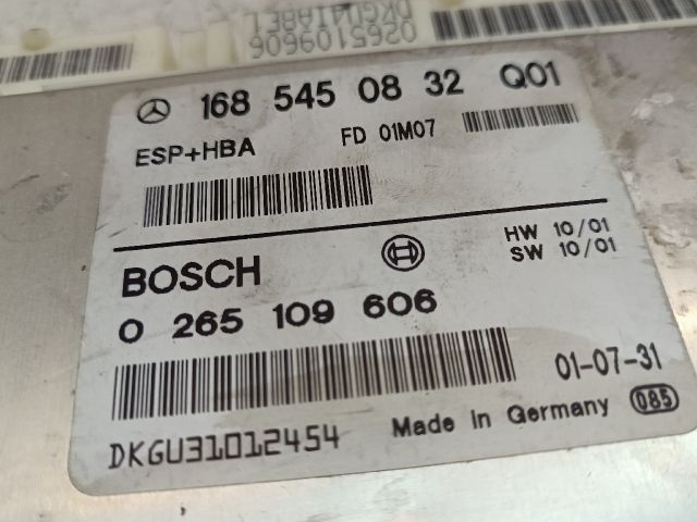 bontott MERCEDES-BENZ A-CLASS Menetstabilizátor Elektronika