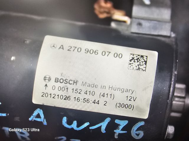 bontott MERCEDES-BENZ A-CLASS Önindító