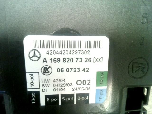 bontott MERCEDES-BENZ A-CLASS Bal első Ajtó Vezérlőegység