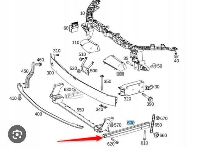 bontott MERCEDES-BENZ A-CLASS Bal első Lökhárító Merevítő Tartó (Fém)