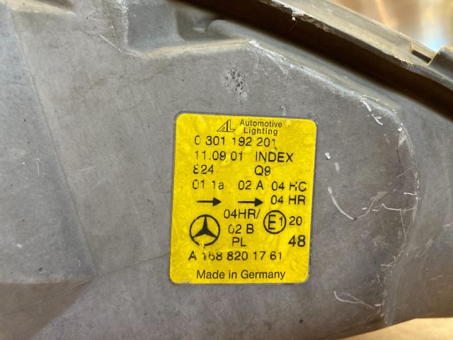 bontott MERCEDES-BENZ A-CLASS Bal Fényszóró