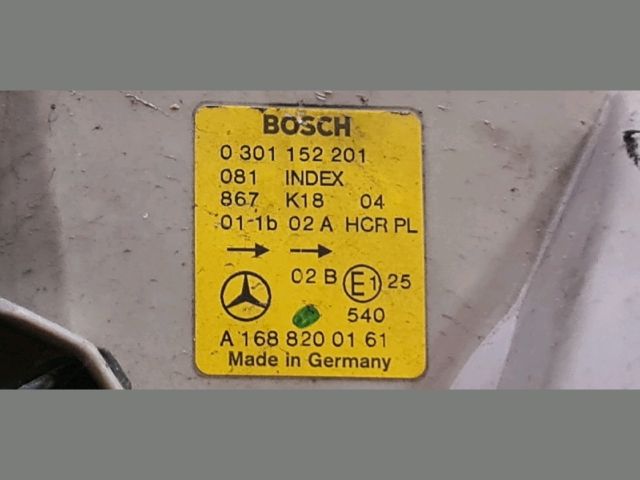 bontott MERCEDES-BENZ A-CLASS Bal Fényszóró