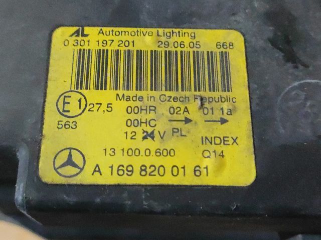 bontott MERCEDES-BENZ A-CLASS Bal Fényszóró