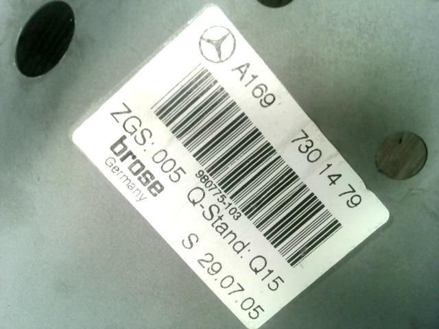 bontott MERCEDES-BENZ A-CLASS Bal hátsó Ablakemelő Szerkezet (Elektromos)