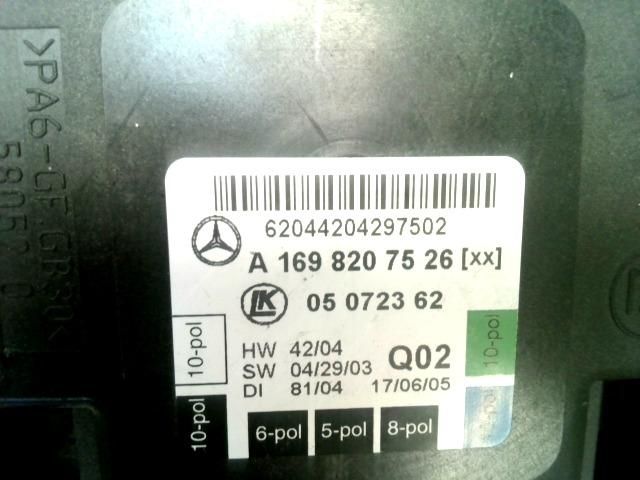 bontott MERCEDES-BENZ A-CLASS Bal hátsó Ajtó Vezérlőegység