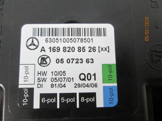 bontott MERCEDES-BENZ A-CLASS Bal hátsó Ajtó Vezérlőegység