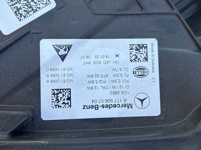 bontott MERCEDES-BENZ A-CLASS Bal Ledes Fényszóró