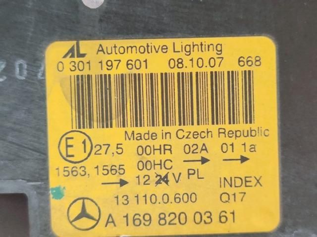 bontott MERCEDES-BENZ A-CLASS Fényszóró (Pozíciófüggetlen)