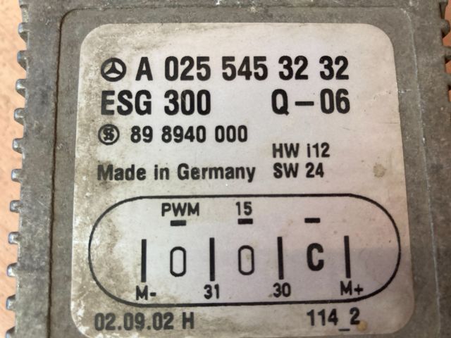 bontott MERCEDES-BENZ A-CLASS Hűtőventilátor Elektronika