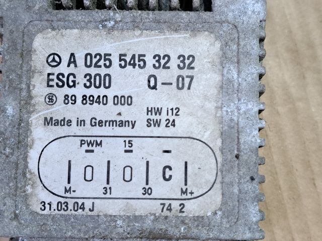 bontott MERCEDES-BENZ A-CLASS Hűtőventilátor Elektronika