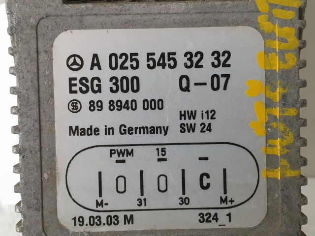 bontott MERCEDES-BENZ A-CLASS Hűtőventilátor Relé