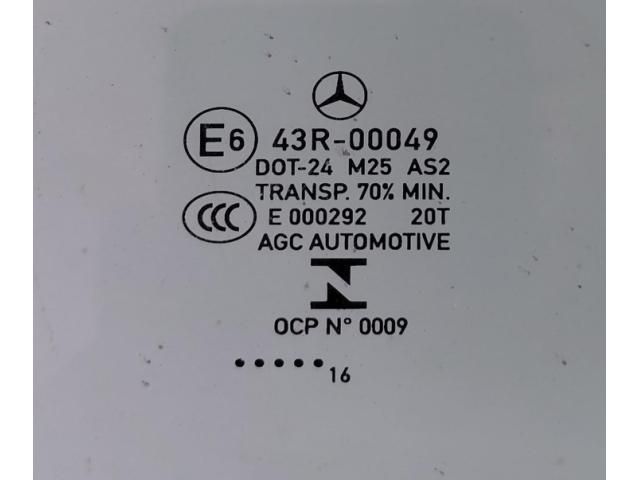 bontott MERCEDES-BENZ A-CLASS Jobb első Ablak