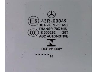 bontott MERCEDES-BENZ A-CLASS Jobb első Ablak