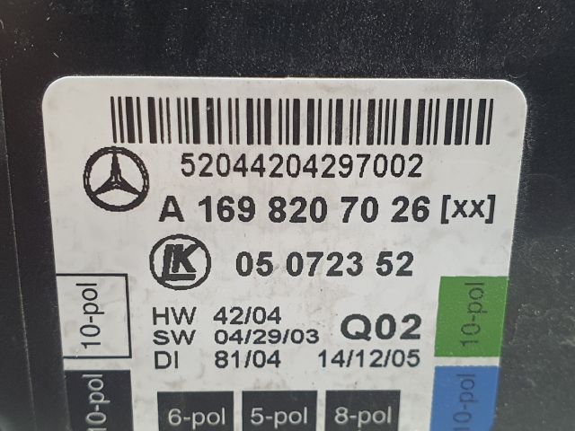 bontott MERCEDES-BENZ A-CLASS Jobb első Ajtó Vezérlőegység