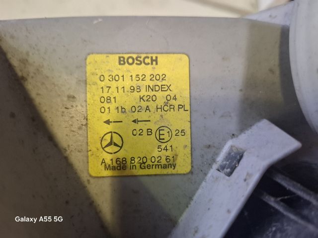 bontott MERCEDES-BENZ A-CLASS Jobb Fényszóró