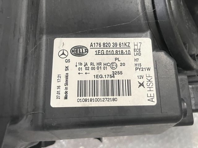 bontott MERCEDES-BENZ A-CLASS Jobb Fényszóró