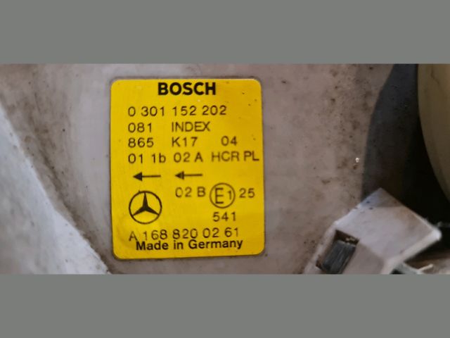 bontott MERCEDES-BENZ A-CLASS Jobb Fényszóró