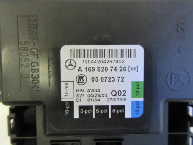 bontott MERCEDES-BENZ A-CLASS Jobb hátsó Ajtó Vezérlőegység