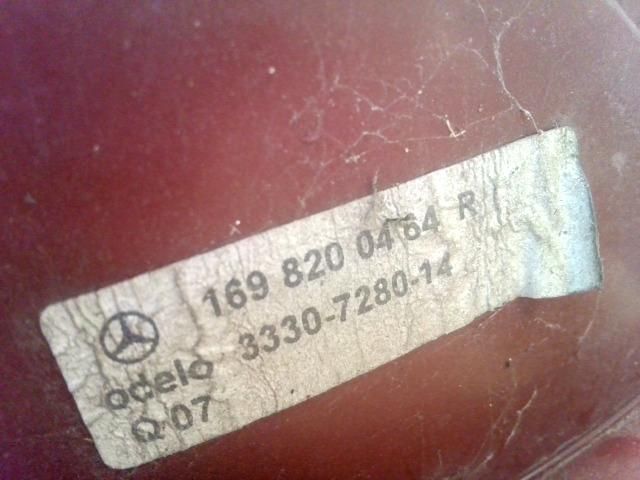 bontott MERCEDES-BENZ A-CLASS Jobb Hátsó Lámpa