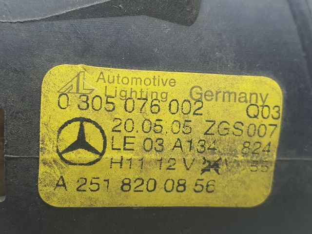 bontott MERCEDES-BENZ A-CLASS Jobb Ködfényszóró