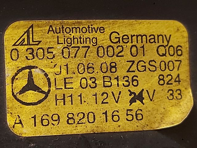 bontott MERCEDES-BENZ A-CLASS Jobb Ködfényszóró