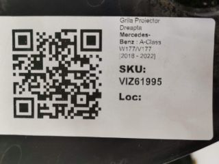 bontott MERCEDES-BENZ A-CLASS Jobb Ködlámpa Rács