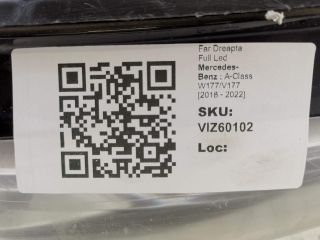 bontott MERCEDES-BENZ A-CLASS Jobb Ledes Fényszóró