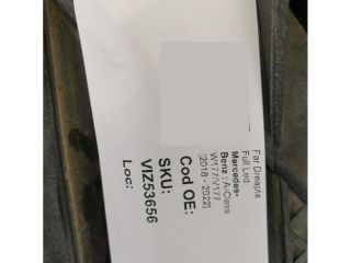 bontott MERCEDES-BENZ A-CLASS Jobb Ledes Fényszóró