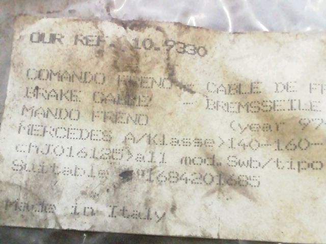 bontott MERCEDES-BENZ A-CLASS Kézifék Bowden