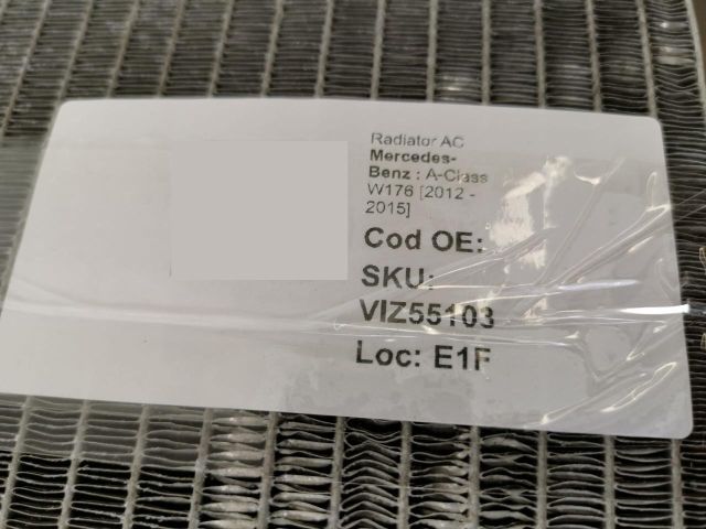 bontott MERCEDES-BENZ A-CLASS Klímahűtő Radiátor