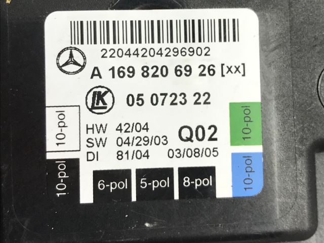 bontott MERCEDES-BENZ A-CLASS Központizár Elektronika