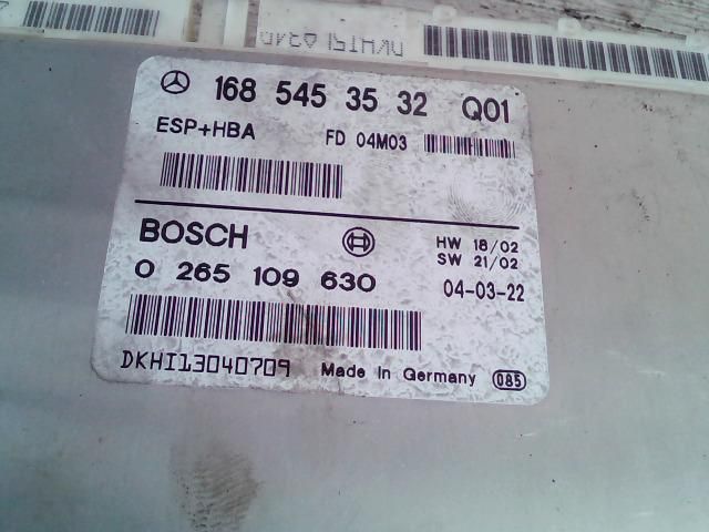 bontott MERCEDES-BENZ A-CLASS Menetstabilizátor