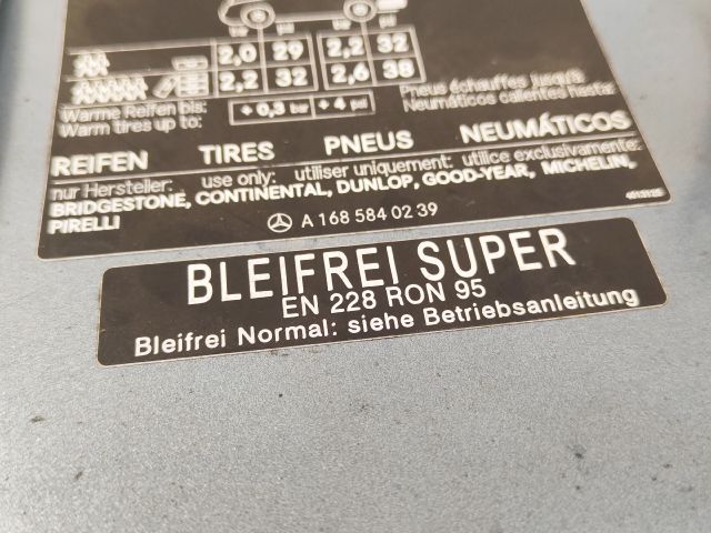 bontott MERCEDES-BENZ A-CLASS Tankajtó