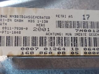 bontott MERCEDES-BENZ A-CLASS Utasoldali Légzsák