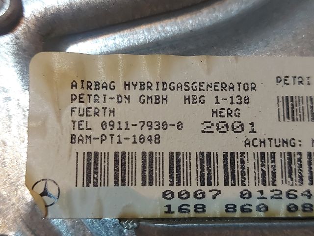 bontott MERCEDES-BENZ A-CLASS Utasoldali Légzsák