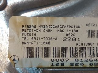 bontott MERCEDES-BENZ A-CLASS Utasoldali Légzsák