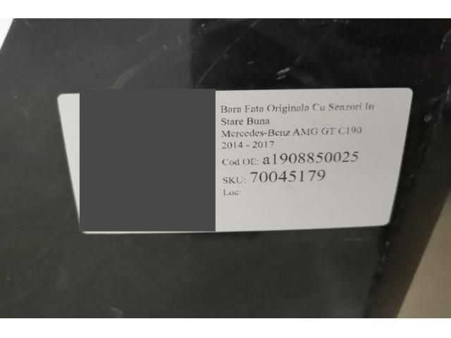 bontott MERCEDES-BENZ AMG GT Első Lökhárító (Részeivel)