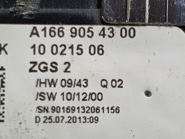 bontott MERCEDES-BENZ B-CLASS Ablakemelő és Tükör Kapcsoló