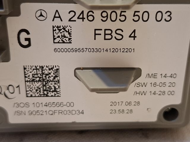 bontott MERCEDES-BENZ B-CLASS Gyújtáskapcsoló Házzal