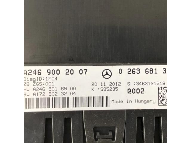 bontott MERCEDES-BENZ B-CLASS Kilométeróra