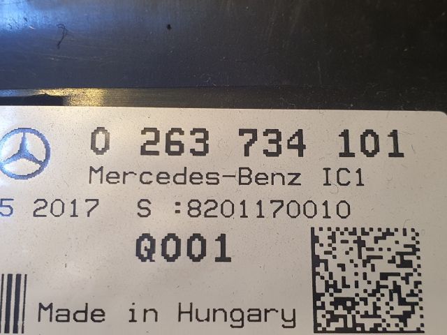 bontott MERCEDES-BENZ B-CLASS Kilométeróra